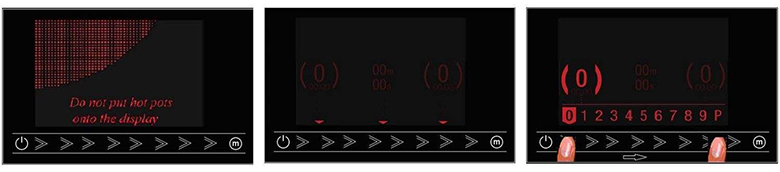 bảng điều khiển LCD - Bếp từ đôi CHEF'S (Công nghệ Inverter) EH-DIH890
