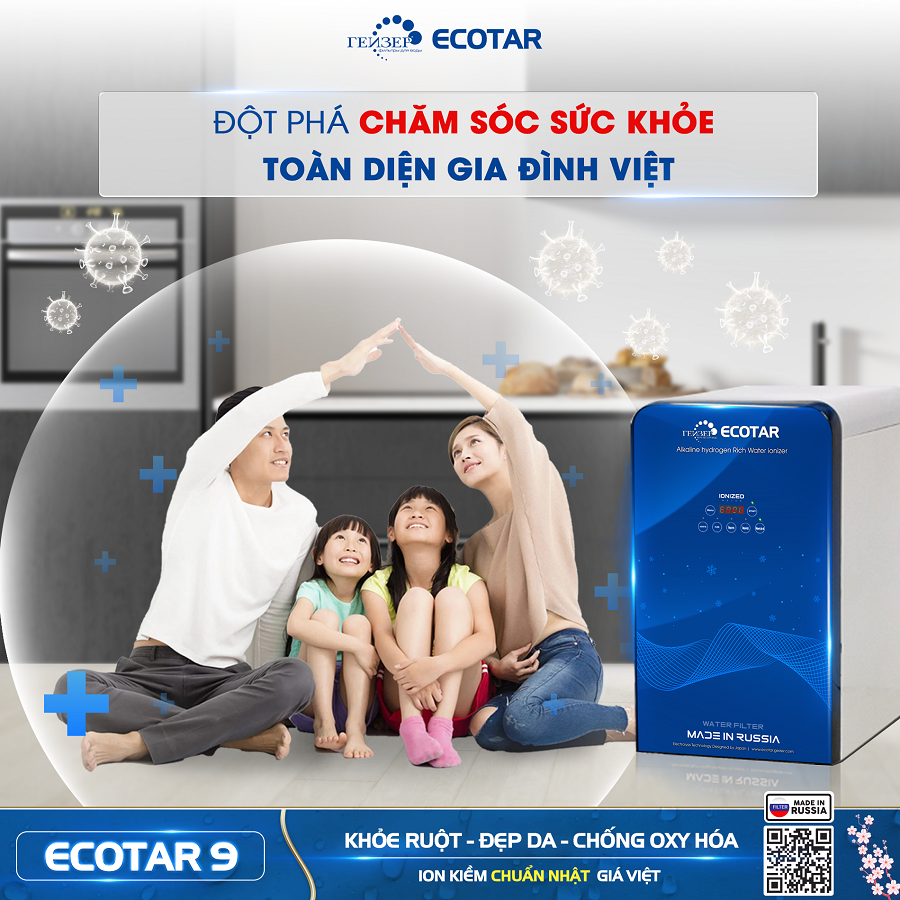 Geyser Ecotar 9 là thiết bị đột phá chăm sóc sức khỏe toàn diện cho người dân Việt